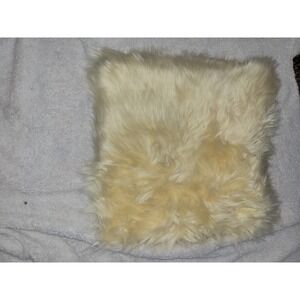 NWOT Cream Fur Fuzzy pillow cover
